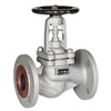 Bellow sealed valve Series: 23.046 Type: 132 Ductile cast iron/Stainless steel Fixed disc Straight PN25 Flange DN15
